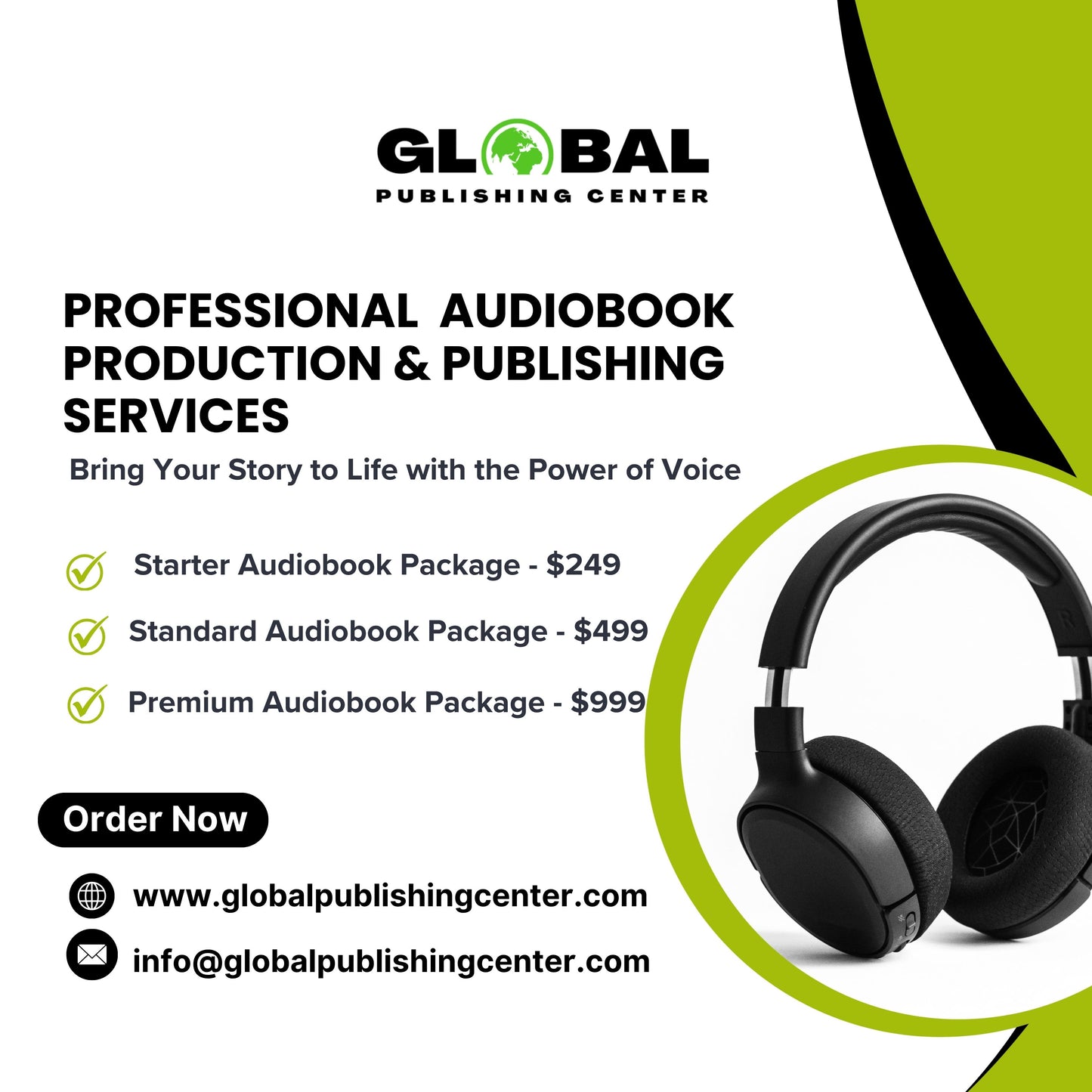 Audiobook Creation & Publishing Services | Global Publishing Center